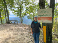 Death Rock overlook on the Buffalo Mountain trail.