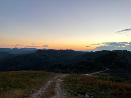 Sunset on the outlaw trails of Kentucky.